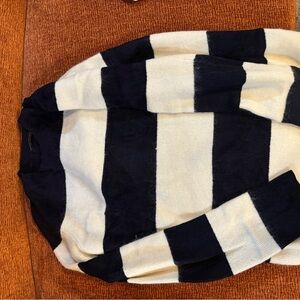 Women’s Banana Republic Navy blue  and cream Striped Sweater